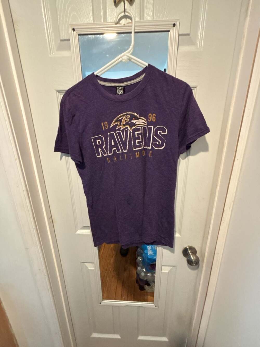NFL Team Apparel Baltimore Ravens 1996 Graphic Purple T-Shirt Size S